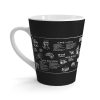 14850892844273745924_2048.jpeg Coffee Menu Latte Mug – 12oz Ceramic Cup with Chalkboard Design
