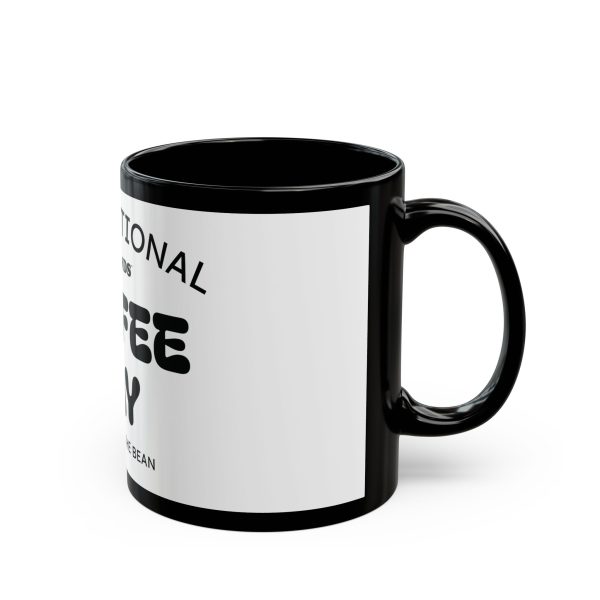7695479469181273196_2048.jpeg International Coffee Day Mug – Black Ceramic Coffee Cup