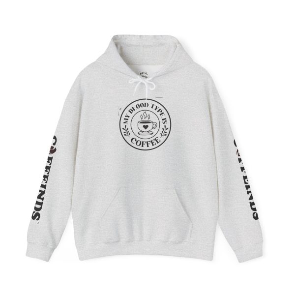 4633960596313251117_2048.jpeg My Blood Type Is Coffee Hoodie - grey